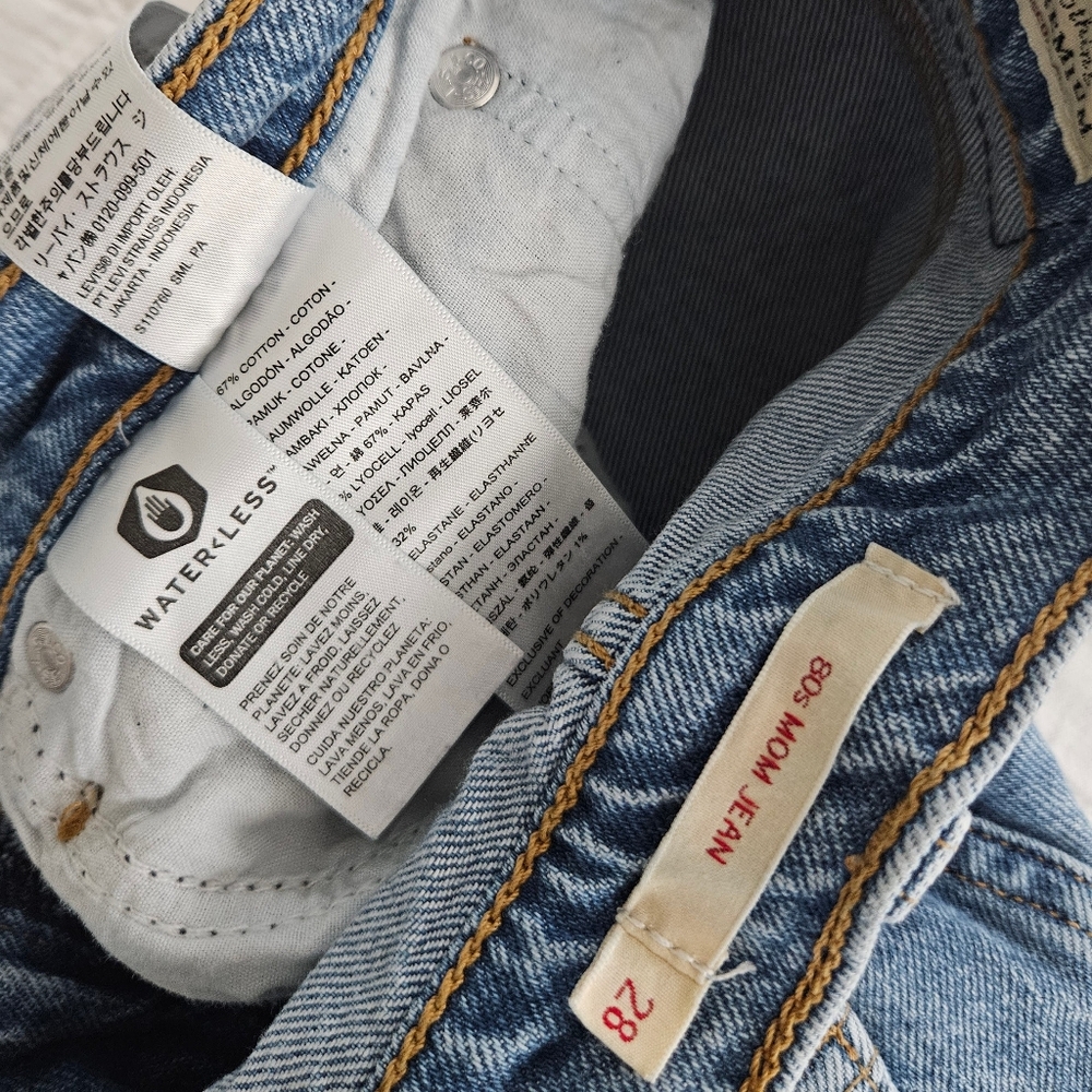 levi's 80s mom grunge 90s y2k boho retro indie urban festival denim jeans - Picture 7 of 8